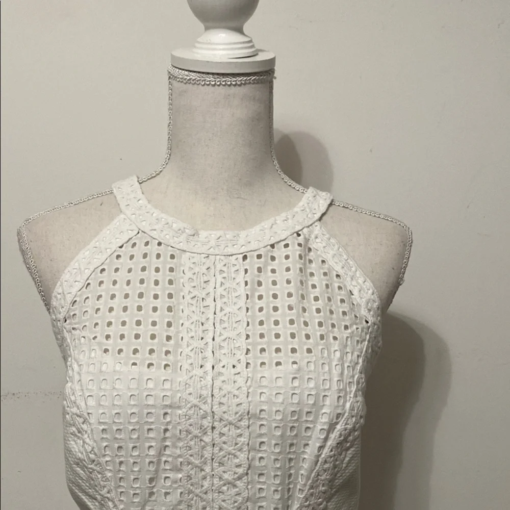 Lilly Pulitzer Cream Halter Sheath Mini Dress - Picture 3 of 5